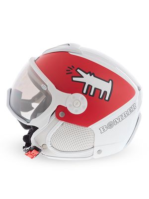 Haring Red Dog Helmet - White - Size XS - White - Size XS