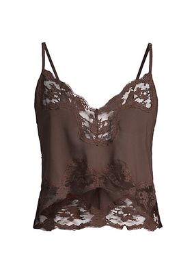 Harley Lace-Trimmed Chiffon Camisole