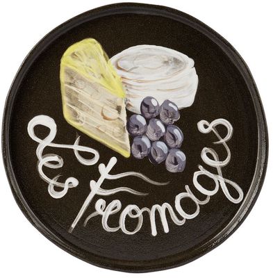 Harlie Brown Studio SSENSE Exclusive Black 'Les Fromages' Cheese Plate