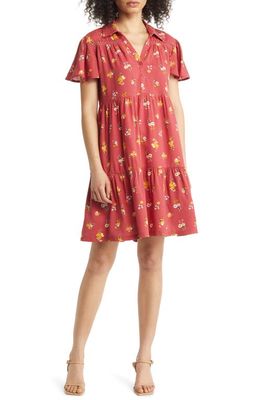 Harlow & Rose Floral Tiered Shift Dress