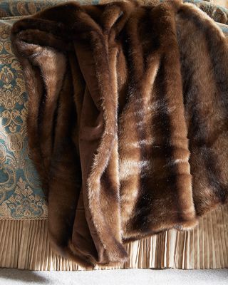 Harlow Faux Fur Throw Blanket