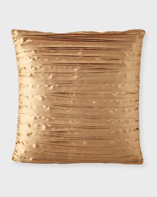 Harlow Pleated Pillow, 18" Square