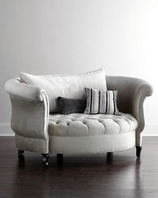Harlow Silver Cuddle Chair
