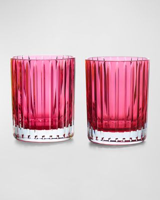 Harmonie Colored Double Old-Fashioned Tumblers, Set of 2