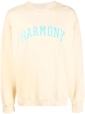 Harmony Paris logo-print knitted jumper - Yellow