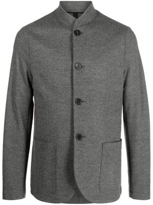 HARRIS WHARF LONDON band-collar virgin wool jacket - Grey