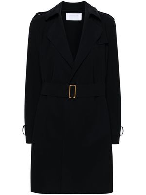 Harris Wharf London belted open-front trench coat - Black