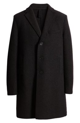 Harris Wharf London Boiled Wool Coat in Black
