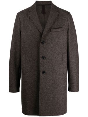 Harris Wharf London Boxy single-breasted coat - Brown