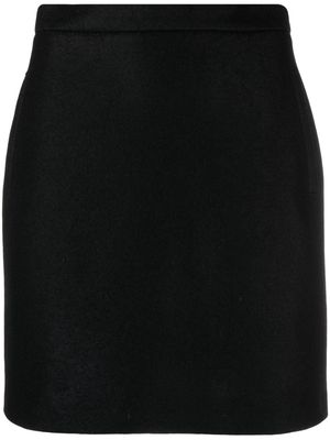 Harris Wharf London brushed virgin-wool skirt - Black