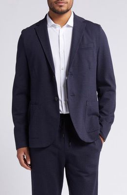 Harris Wharf London CoolMax® Seersucker Sport Coat in Dark Blue 