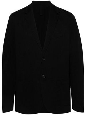 Harris Wharf London cotton-blend seersucker blazer - Black