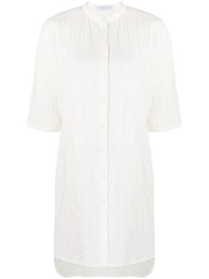 Harris Wharf London creased stretch-cotton shirt dress - White