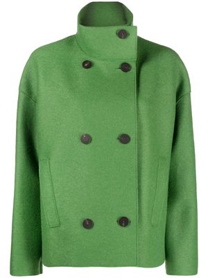 Harris Wharf London double-breasted button-fastening jacket - Green