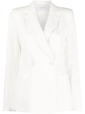 Harris Wharf London double-breasted cotton blazer - White