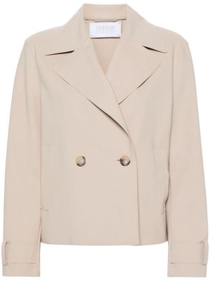 Harris Wharf London double-breasted cropped jacket - Brown