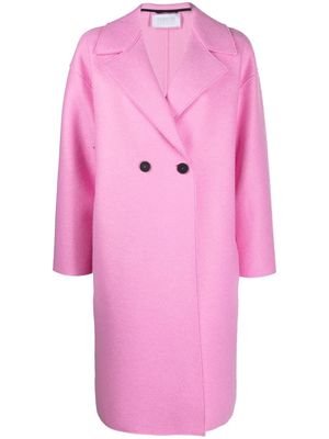 Harris Wharf London double-breasted fastening coat - Pink