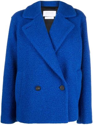 Harris Wharf London double-breasted fitted coat - Blue