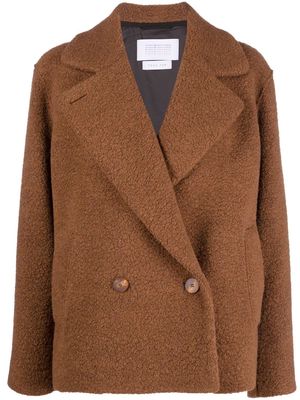 Harris Wharf London double-breasted fitted coat - Brown