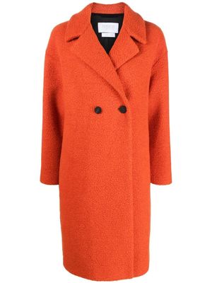 Harris Wharf London double-breasted mid-length coat - Orange