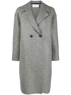 Harris Wharf London double-breasted pressed-wool coat - Grey