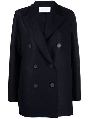 Harris Wharf London double-breasted tailored coat - Blue