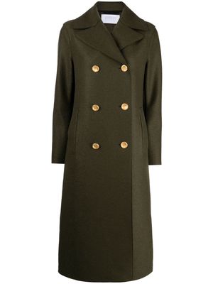 Harris Wharf London double-breasted virgin-wool coat - Green