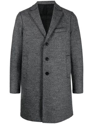 Harris Wharf London herringbone single-breasted coat - Grey