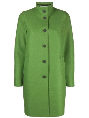 Harris Wharf London high-neck single-breasted coat - Green