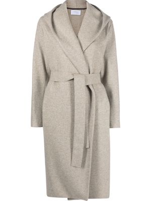 Harris Wharf London hooded cashmere coat - Grey