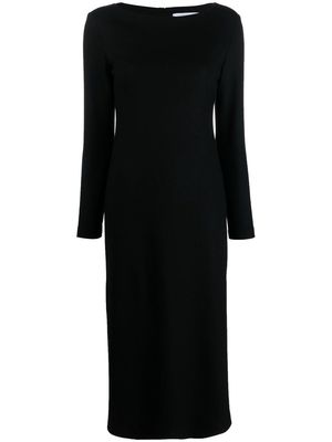 Harris Wharf London long-sleeve virgin wool dress - Black