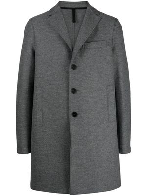 Harris Wharf London mélange virgin wool single-breasted coat - Grey