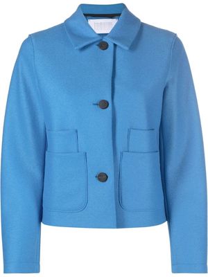 Harris Wharf London multi-pocket buttoned fitted jacket - Blue