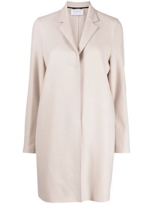 Harris Wharf London notch-collar mid-length coat - Neutrals