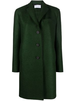 Harris Wharf London notched-collar single-breasted coat - Green