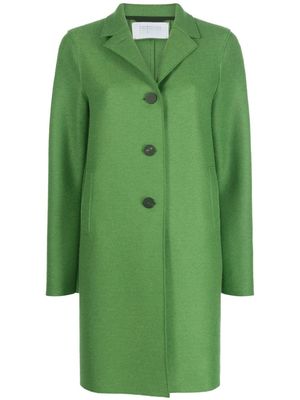 Harris Wharf London notched-collar wool single-breasted coat - Green