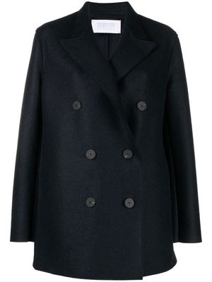 Harris Wharf London notched-lapel double-breasted coat - Blue