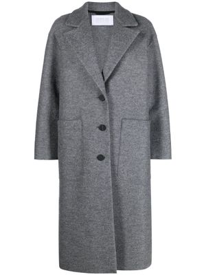 Harris Wharf London notched-lapels single-breasted coat - 139 GREY M