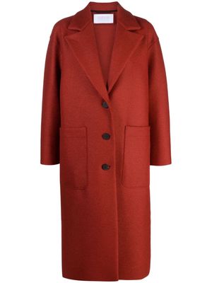 Harris Wharf London notched-lapels single-breasted coat - Red