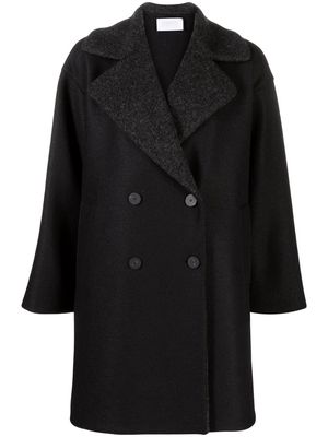 Harris Wharf London oversize double-breasted coat - Black