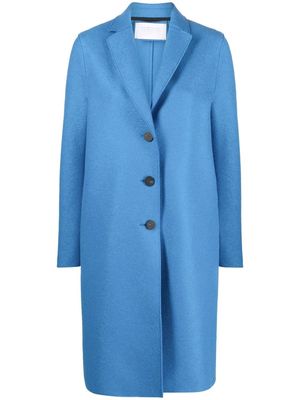 Harris Wharf London pressed-wool single-breasted coat - Blue