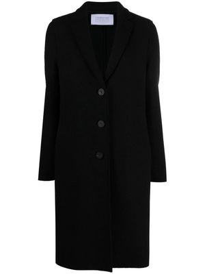 Harris Wharf London single-breasted boiled wool coat - Black