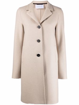 Harris Wharf London single-breasted boxy coat - Neutrals