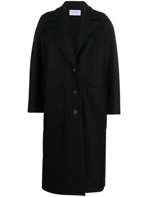 HARRIS WHARF LONDON single-breasted button coat - Black