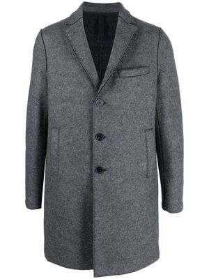 Harris Wharf London single-breasted button-fastening coat - Grey