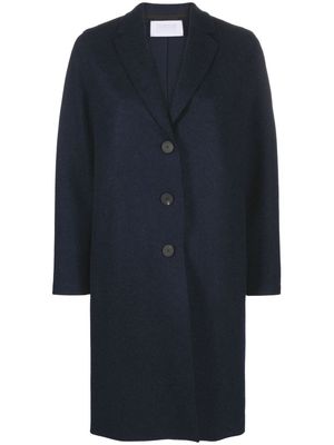Harris Wharf London single-breasted cashmere coat - Blue
