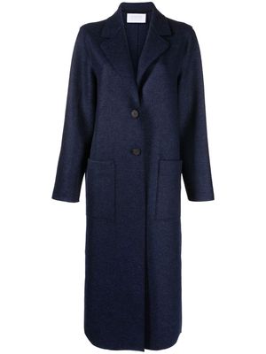 Harris Wharf London single-breasted felted wool coat - Blue