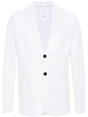 Harris Wharf London single-breasted honeycomb blazer - White