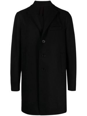 Harris Wharf London single-breasted notched-lapels coat - Black
