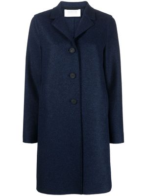 Harris Wharf London single-breasted virgin wool coat - Blue